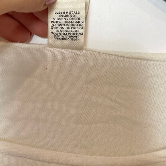 Anthro RAGA Sedona Tunic Flared Sleeve Boho Top XS White Embroidered Fringe - Picture 6 of 10